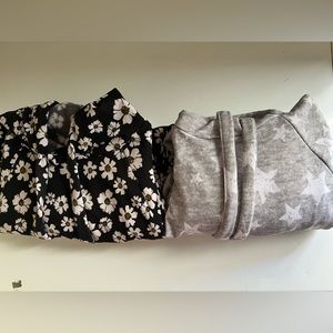 NWT Two Active Dresses With Hoodie Size Large 11-13 Star And Daisy Print